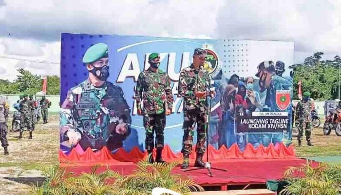 Kodam XIV Hasanudin Gelorakan Tagline ‘Aku Sahabat Rakyat’ Hingga di Butur