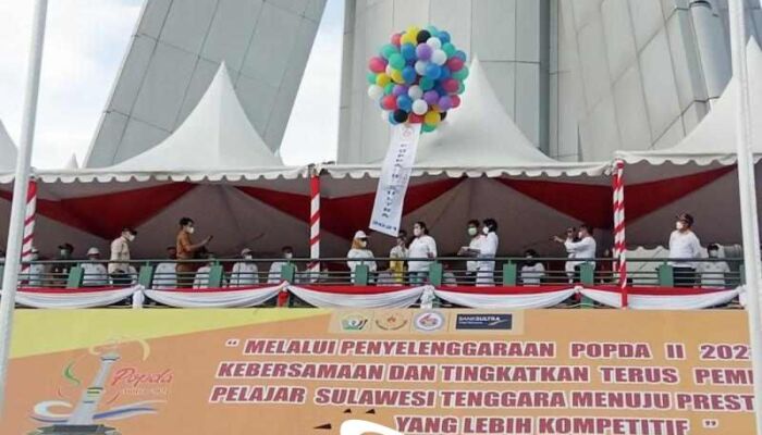 POPDA Sultra 2021 Resmi Dibuka, Ratusan Atlet Pelajar Siap Bertanding