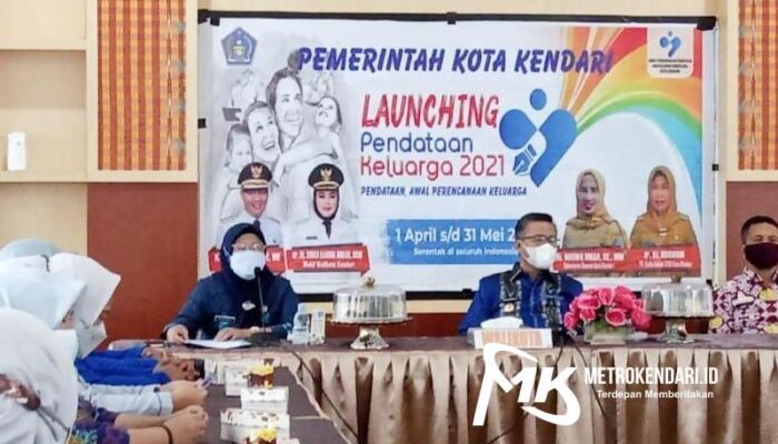 Wali Kota Kendari Resmi Launching Program Pendataan Keluarga 2021