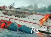 Kapal KM Karya Indah Rute Ternate-Sanana Terbakar di Tengah Laut