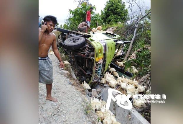 Truk terbalik di Kolut