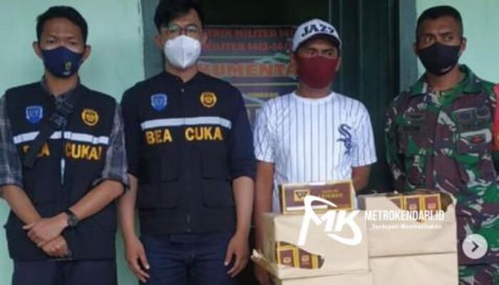 Bea Cukai Kendari Berhasil Gagalkan Penyelundupan Rokok Ilegal di Wakatobi