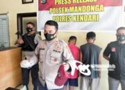 Polsek Mandonga Tangkap Dua Pelaku Perusakan Mobil Putra Gubernur Sultra