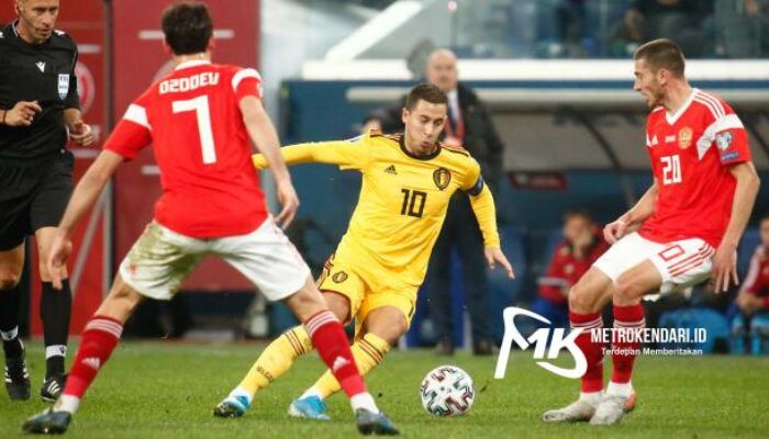 Hasil Pertandingan Belgia VS Rusia, Skor 3-0