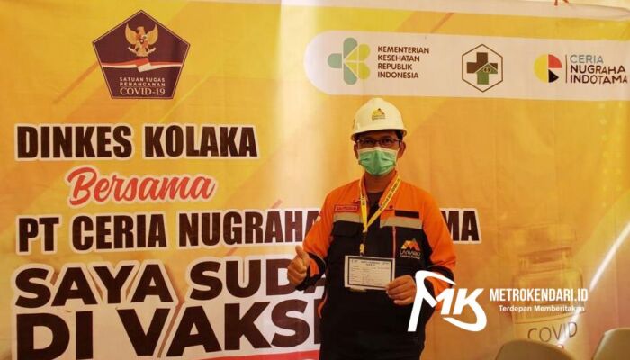 Pemerintah Gandeng PT CNI Vaksinasi 1400 Warga di Kolaka