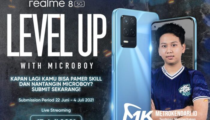 Realme 8 5G Gandeng Evos Microboy, Tantang Gamer Adu Skill dan Level Up