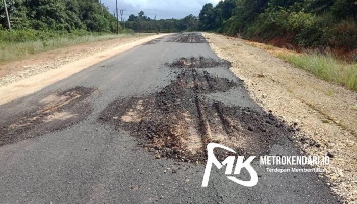 Telan Anggaran Hampir Rp6 Miliar, Jalan Aspal di Wawonii Barat Mulai Rusak