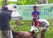 Aksi Peduli ASR dan Gerindra Sultra Berbagi Daging Kurban Untuk Warga Tidak Mampu