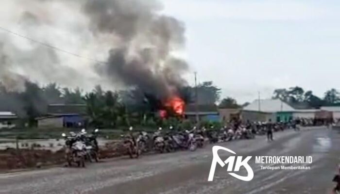 Bentrokan Kembali Terjadi di Kawasan Industri Konawe, 4 Rumah Ludes Dibakar Massa