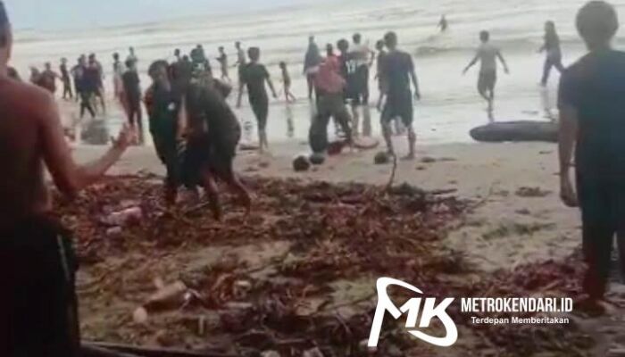 9 Mahasiswa UHO Tenggelam di Pantai Batu Gong, 1 Meninggal, 1 Hilang