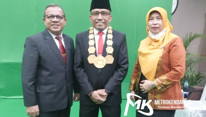 Sah! Profesor M Zamrun Resmi Dilantik Jadi Rektor UHO Periode Kedua