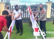 Sambut HUT RI ke-76, Polres Kendari Ajak Masyarakat Kibarkan Bendera Merah Putih