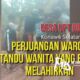 wanita melahirkan ditandu