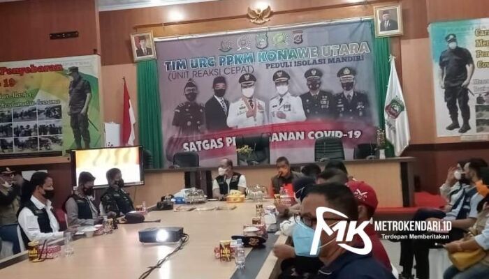 Berkunjung ke Konut, BNPB Sultra Apresiasi Kinerja Pemda dan Satgas Covid-19