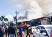 Breaking News: 2 Warung dan Kamar Kos Terbakar Dekat Kantor Gubernur Sultra