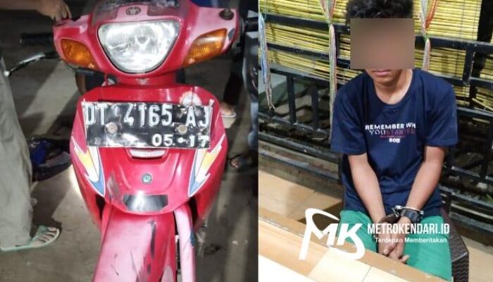 Nekat Curi Motor, Seorang Bocah di Kolaka Utara Ditangkap Polisi