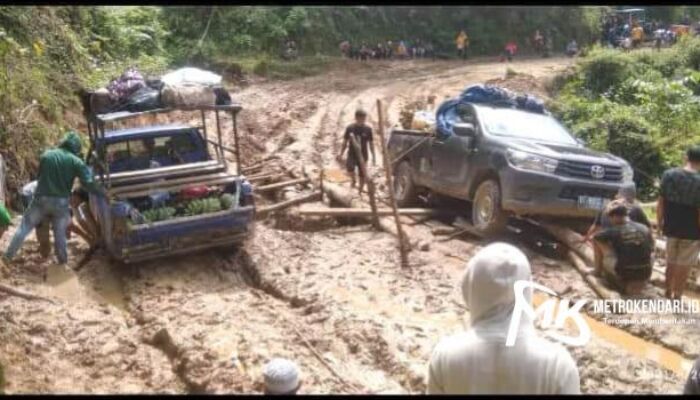 Konawe Darurat Jalan Rusak Ancam Pertumbuhan Ekonomi