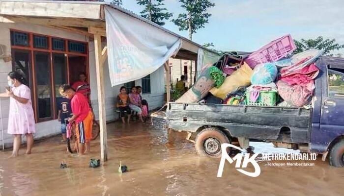 Puluhan Rumah Dua Desa di Konawe Terendam Banjir, Warga Mulai Mengungsi