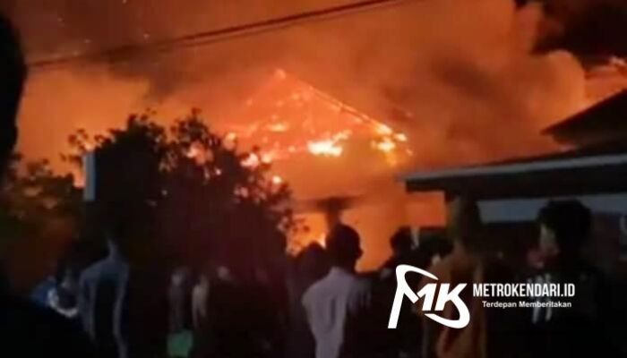 Rumah Warga di Konsel Ludes Terbakar Dilalap Api