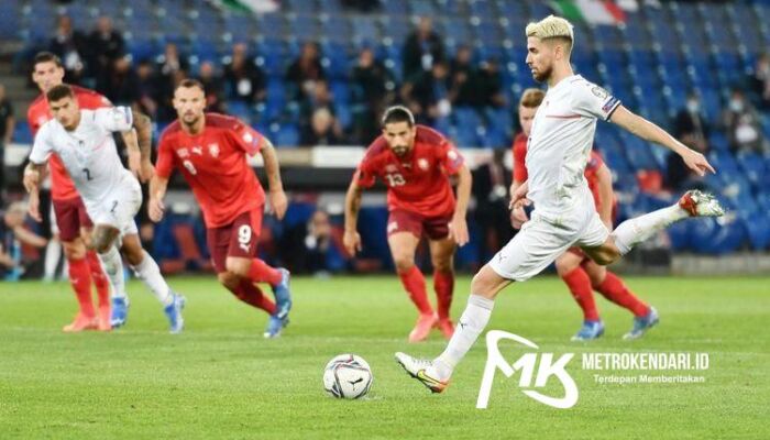 Hasil Pertandingan Kualifikasi Piala Dunia 2022 Eropa, Swiss vs Italia: Skor 0-0