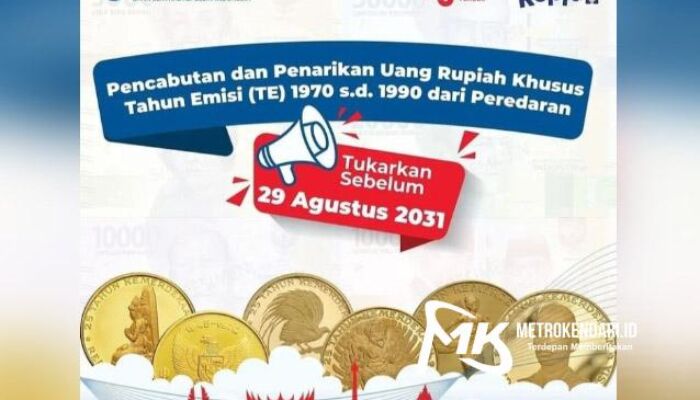 BI Resmi Tarik 20 Pecahan Mata Uang Rupiah dari Peredaran di Sultra