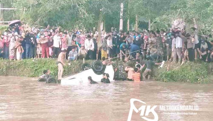 3 Korban Mobil Tenggelam di Sungai Konaweeha Ditemukan Tidak Bernyawa