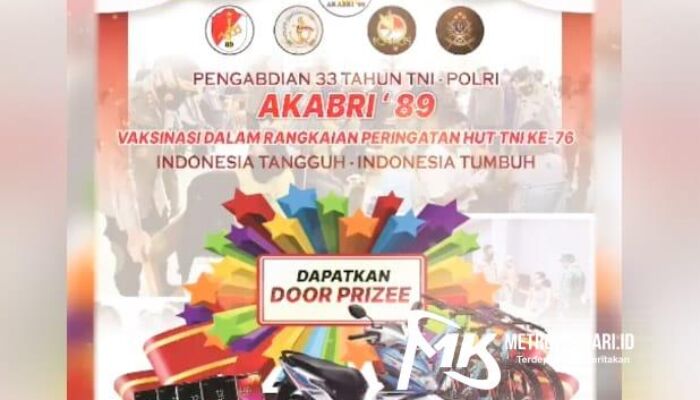 Ayo Ikuti Vaksinasi Alumni AKABRI 89 di Kendari, Ada Hadiah Motor dan Smartphone