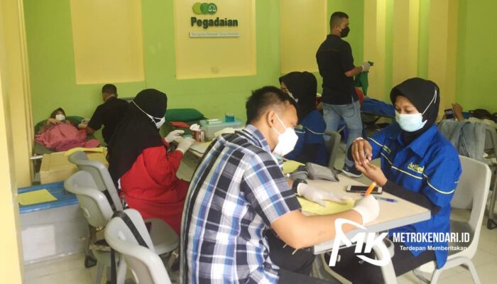 HUT ke-27, STIE 66 Kendari Gelar Aksi Sosial Donor Darah