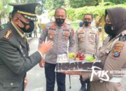 Kapolres Kendari Beri Kejutan Dandim 1417 di HUT TNI ke-76