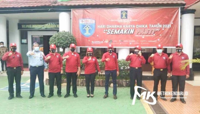 Aksi Peduli Kemenkumham Sultra Gelar Donor dan Bagi Sembako Untuk Warga