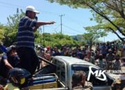 Puluhan Warga di Butur Demo Tuntut Perbaikan Jalan Rusak