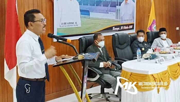 Resmi Nahkodai KONI Butur, Ridwan Zakariah Target 5 Besar di Porprov 2022