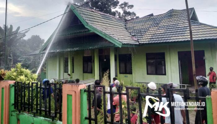 Sebuah Puskesmas di Kolut Nyaris Ludes Terbakar Dilalap Si Jago Merah