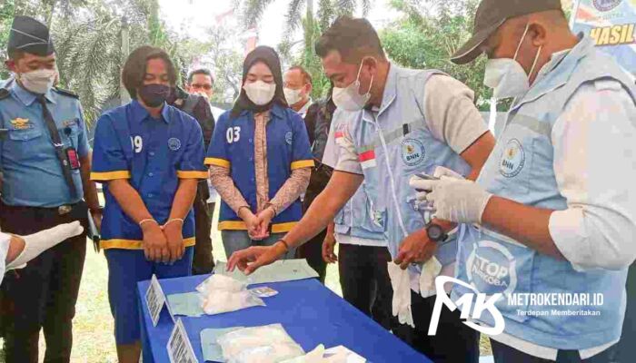 BNNP Sultra Musnahkan Ratusan Gram Sabu Hasil Tangkapan di Kendari