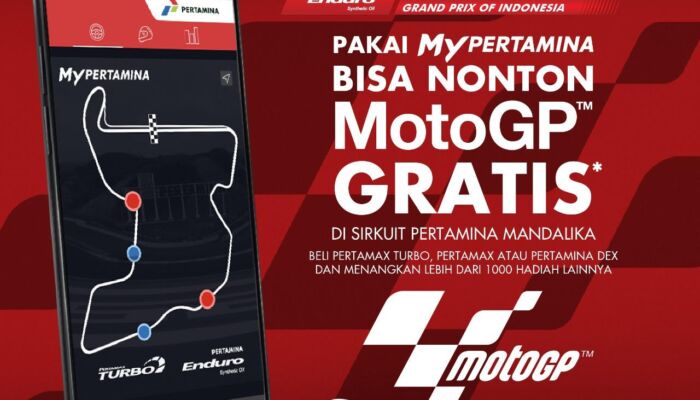 Beli BBM dan Pelumas Lewat Aplikasi MyPertamina, Gratis Tiket MotoGP 2022