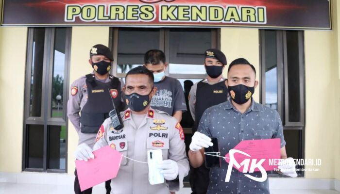 Curi Hp dengan Modus Jadi Pembeli, Seorang Pria di Kendari Ditangkap Polisi