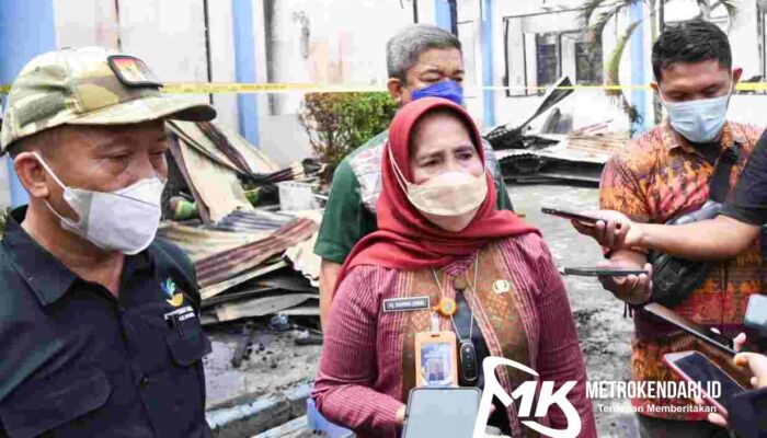 Pemkot Kendari Segera Cairkan Anggaran Untuk Kantor Baru Dinsos yang Terbakar