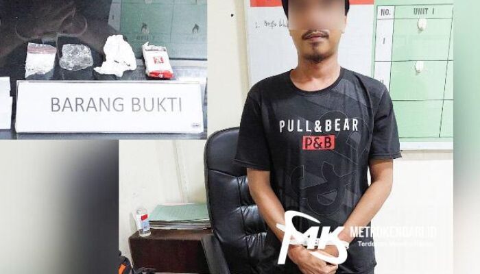 Pria Asal Wonggeduku Ditangkap Saat Transaksi Narkoba di Kendari