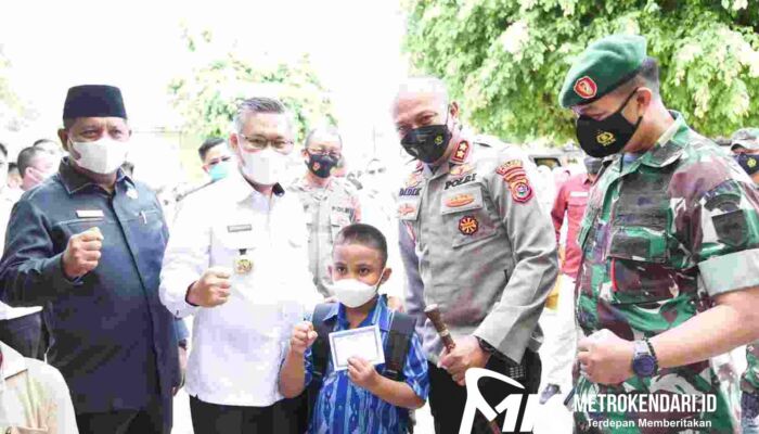 Pemkot Kendari dan TNI-Polri Bersinergi Kawal Vaksinasi Cegah Virus Omicron