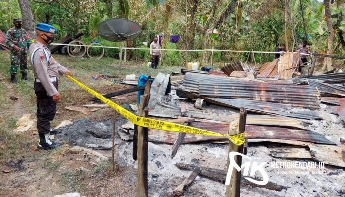 Polisi Cari Pelaku Pembakaran Rumah Warga di Konsel yang Dituduh Punya Ilmu Parakang