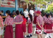 Puluhan Siswa SDS Kristen Kendari Antusias Ikut Vaksinasi