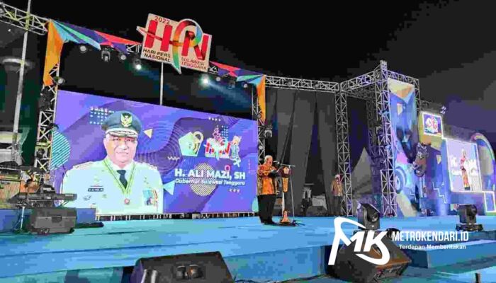 Gubernur Sultra Ali Mazi Resmi Buka Pameran HPN 2022 di Eks MTQ Kendari