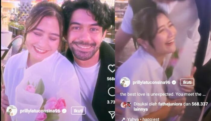 Reza Rahadian Beri Bunga Prilly di Hari Valentine, Netizen Auto Baper