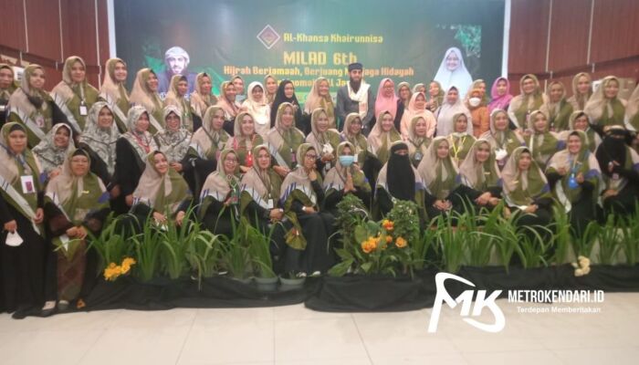 Syekh Anas Jaber Hadiri Milad Majelis Taklim Al- Khansa Khairunnisa  ke-6 di Kendari