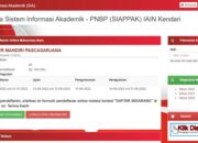 Cara Daftar Mahasiswa Baru Pasca Sarjana Melalui Link SIA IAIN Kendari