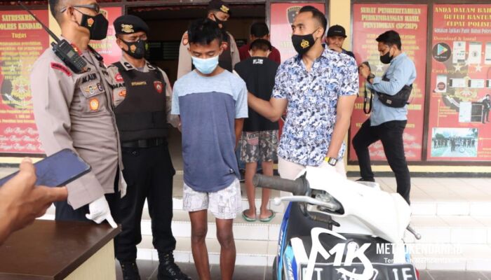 Pelaku Curanmor di Kendari Simpan Motor Hasil Curian di Kantor Wali Kota