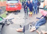 Pengendara Motor di Konawe Tabrak Mobil Parkir, Dua Korban Luka-luka