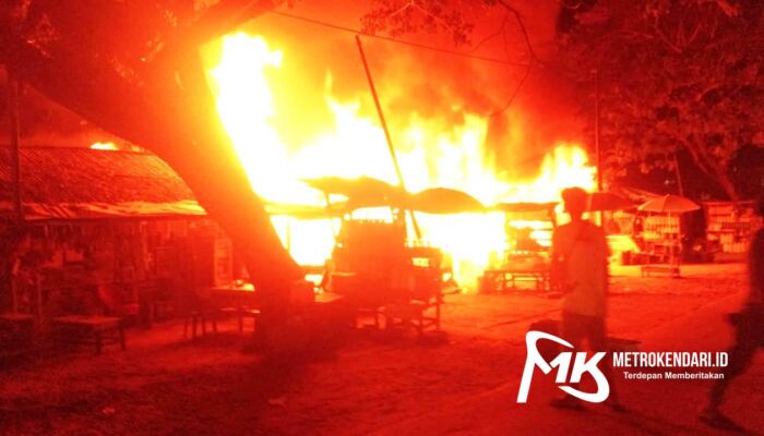 Satu Pedagang Jadi Korban Akibat Kebakaran di Depan SPBU Tapak Kuda Kendari