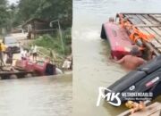 Breaking News! Sebuah Mobil Kembali Jatuh di Dermaga Pincara Sungai Konaweha