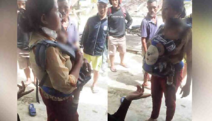 Kasihan! Seorang Wanita di Konsel Dijambret Hingga Jatuh Sambil Gendong Anaknya